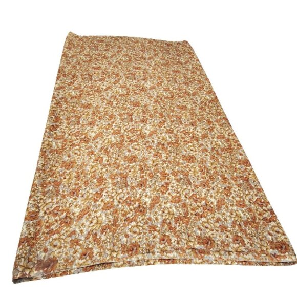 Beige Brown Tan Saree - Unstitched- NEW ! - Picture 1 of 9